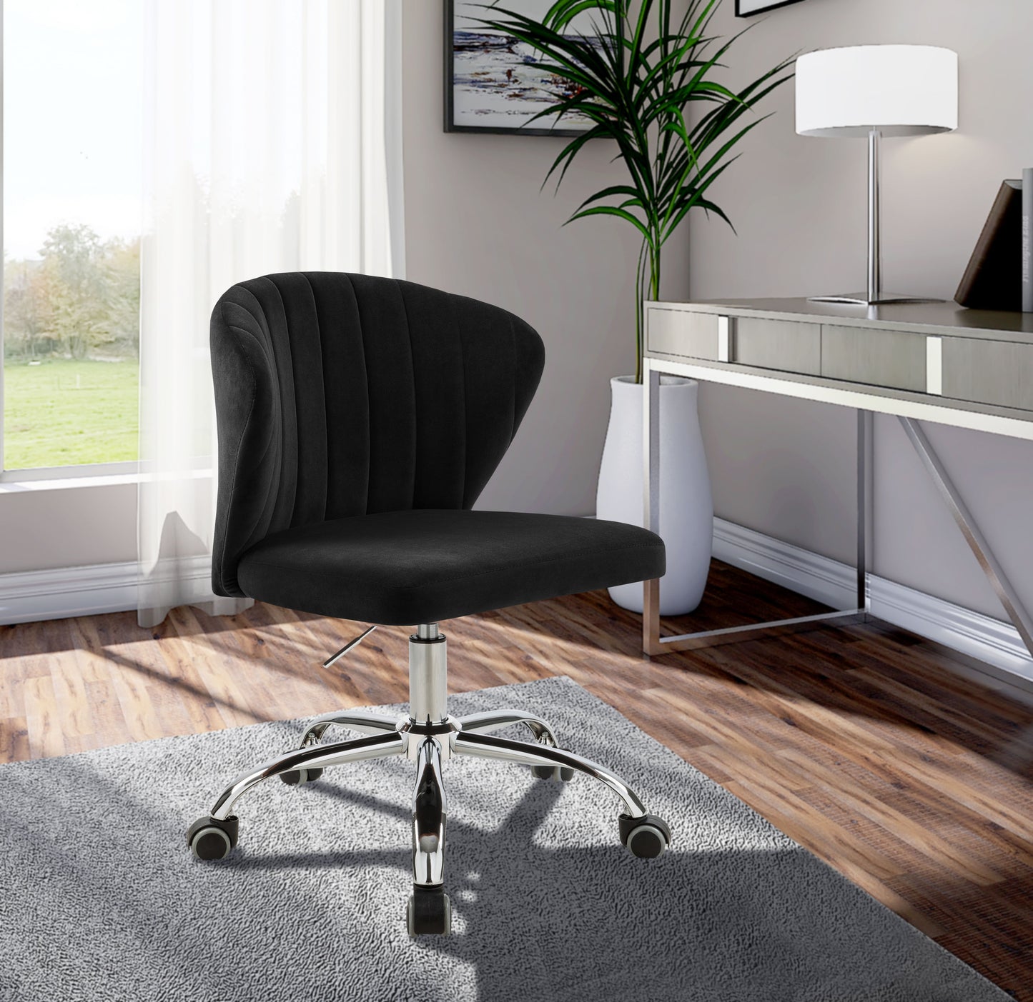 Finley - Office Chair with Chrome Legs