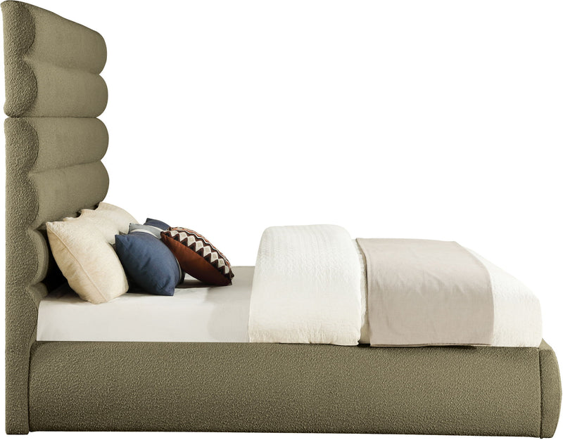 Adam - Boucle Fabric Bed With 70.5" Headboard