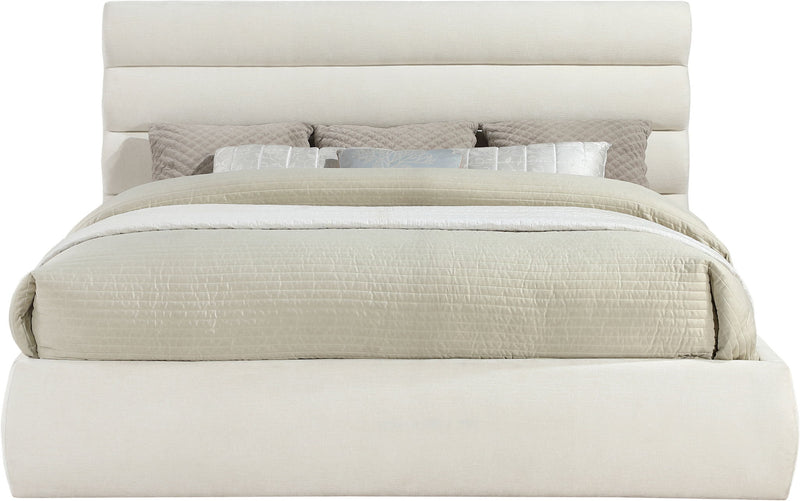 Adam - Chenille Fabric Bed With 52" Headboard