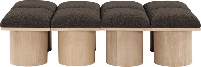 Pavilion - 8 Piece Modular Bench With Natural Base