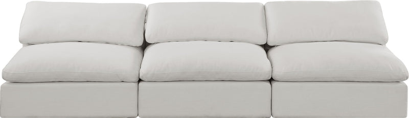 Comfy - Linen Modular Armless Sofa 3 Seats