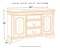 Realyn - Dining Room Server - Chipped White