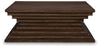 Hannodream - Square Cocktail Table - Warm Brown