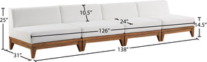 Rio - Modular Sofa 4 Seats - Off White - Fabric - Modern & Contemporary
