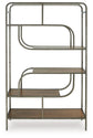 Jaddon - Brown / Antique Silver - Bookcase