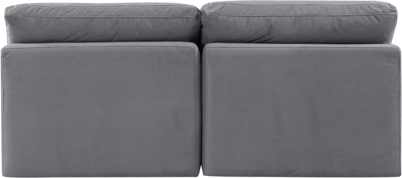 Indulge - Velvet 2 Seat Modular Armless Sofa