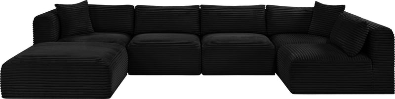 Shaggy - 6 Piece Modular U-Shaped Sectional