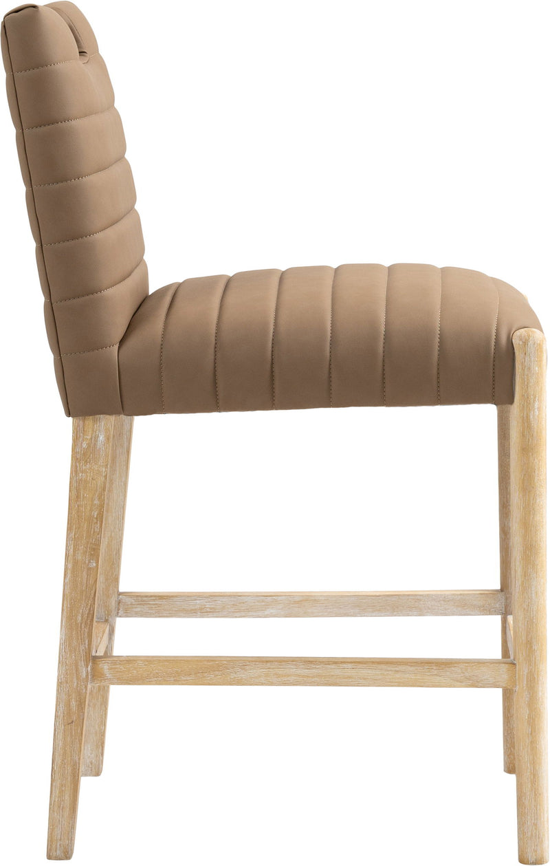 Aimee - Counter Stool - Light Brown Legs