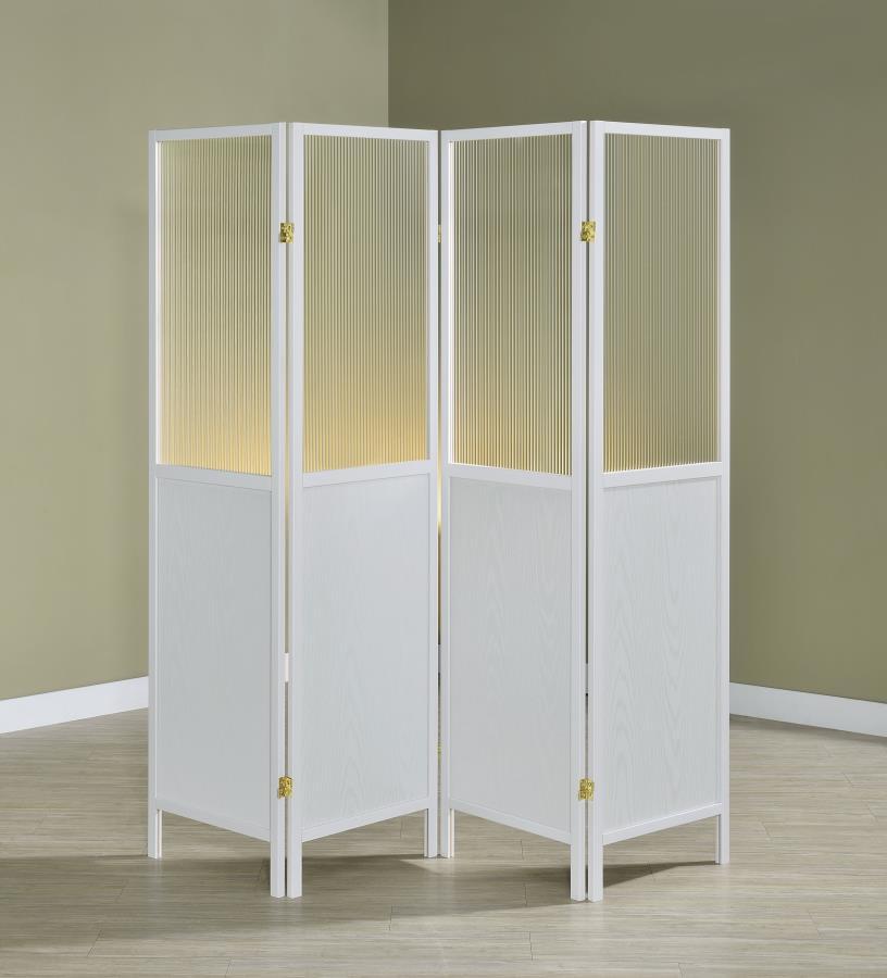 Mattison - 4-Panel Room Divider Folding Shoji Screen