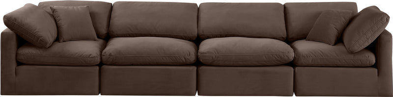 Indulge - Velvet 4 Seat Modular Sofa