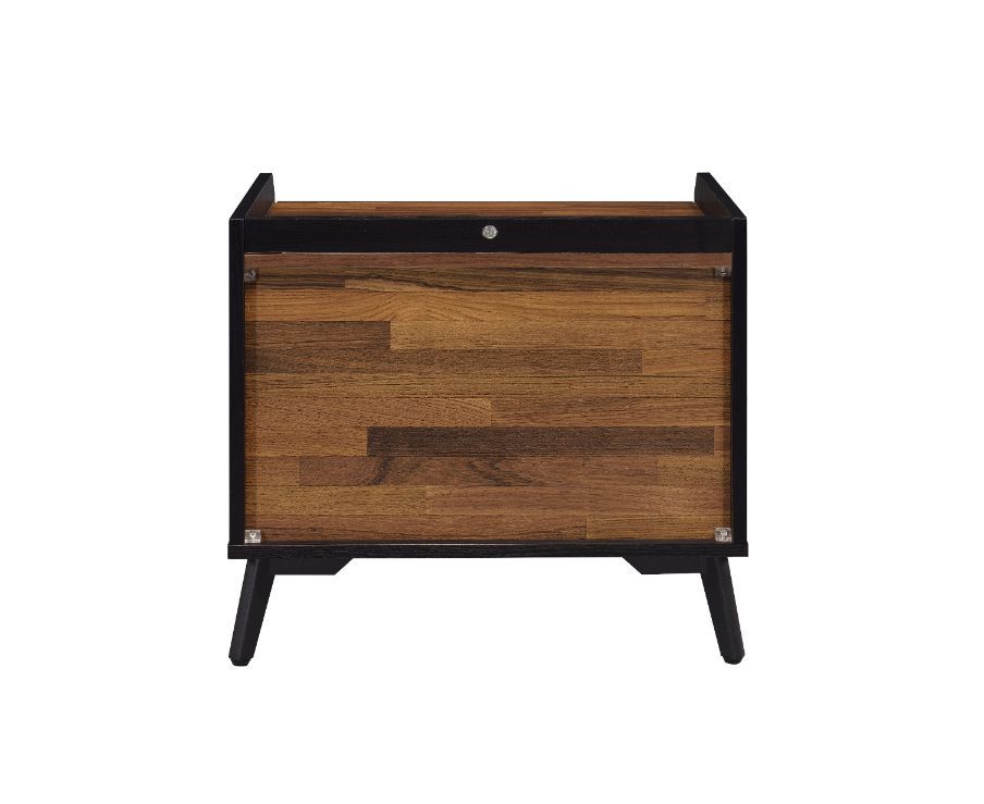 Jiranty - Accent Table - Walnut & Black