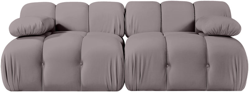 Orin - Velvet Performance Fabric Upholstered 2 Piece Modular Sofa