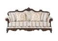 Nayla - Sofa - Pattern Fabric & Walnut Finish