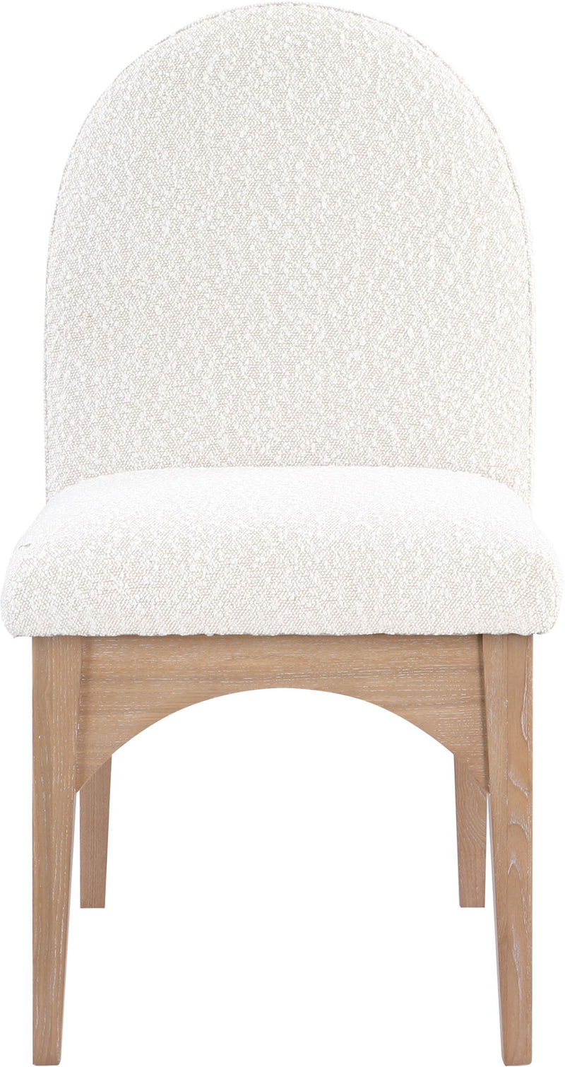 Waldorf - Boucle Dining Side Chair With Natural Legs