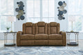 Wolfridge - Brindle - Power Reclining Sofa With Adj Headrest