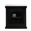 Noralie - 28" Fireplace - Mirrored & Faux Diamonds