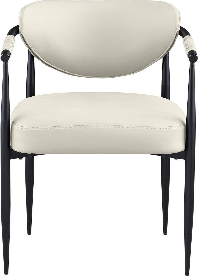 Virella - faux Leather Upholstered Dining Chair (Set of 2) - Black Base