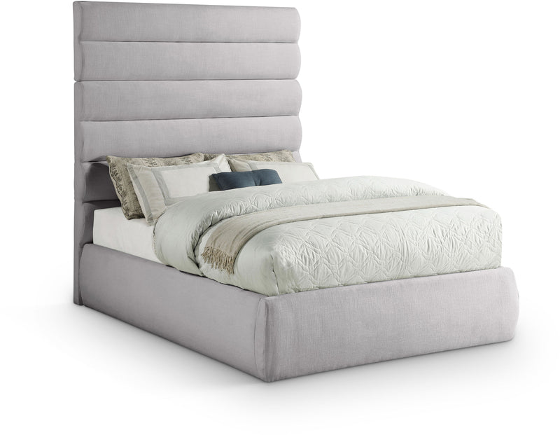 Adam - Linen Fabric Bed With 70.5" Headboard
