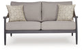Ocean Beach - Loveseat With Cushion - Gray