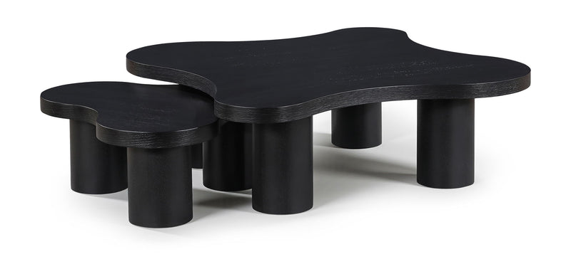Cove - Oak Veneer And Solid Wood 2 Piece Coffee Table