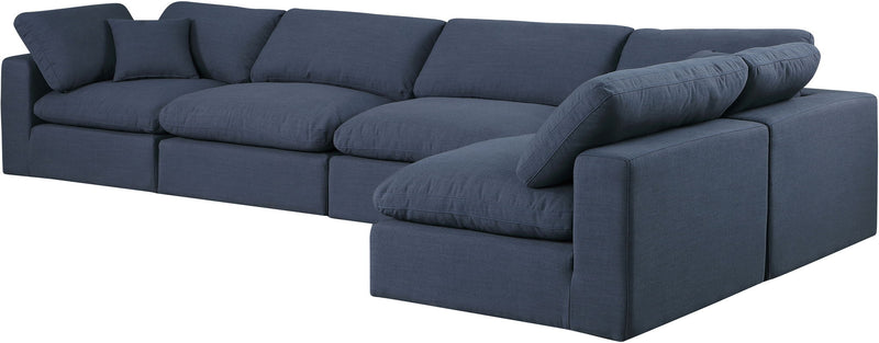 Comfy - 5 Piece Linen Modular Sectional