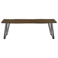 Topeka - Live Edge Wood Dining Bench - Mango Cocoa