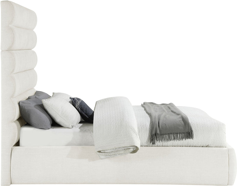 Adam - Linen Fabric Bed With 70.5" Headboard