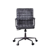 Barack - Office Chair - Vintage Black Top Grain Leather & Aluminum