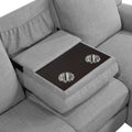 Destiny - Motion Sectional Sofa - Gray Linen