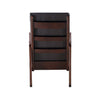 Raina - Rocking Chair - Dark Brown Synthetic Leather & Espresso