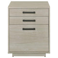 Loomis - 3-Drawer Square File Cabinet - Whitewashed Gray