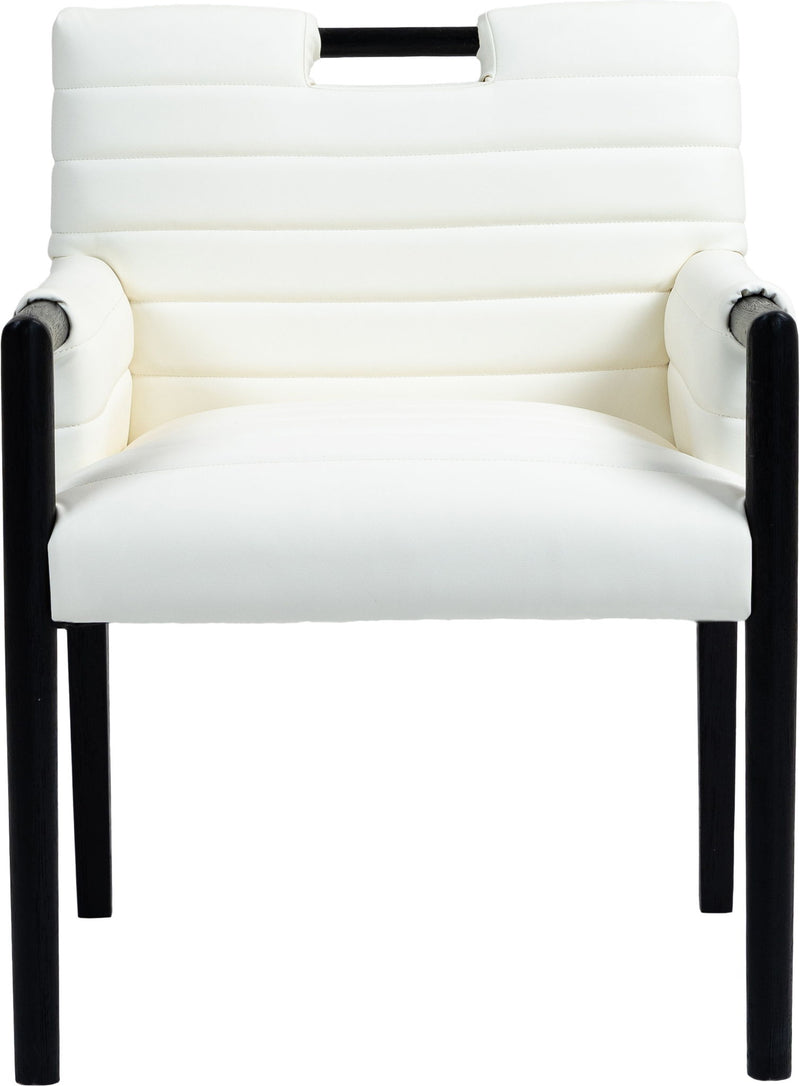 Aimee - Dining Arm Chair - Black Legs