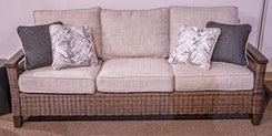 Monterey Point - Dark Brown - Sofa With Cushion