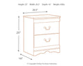 Anarasia - White - Two Drawer Night Stand