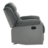 Lesley - Motion Glider Recliner - Gray Corduroy & Velvet