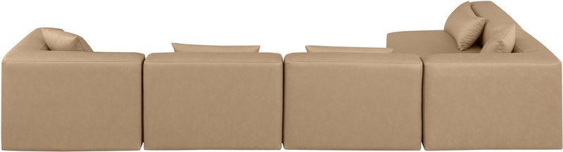 Cube - 5 Piece Modular Sectional - Tan