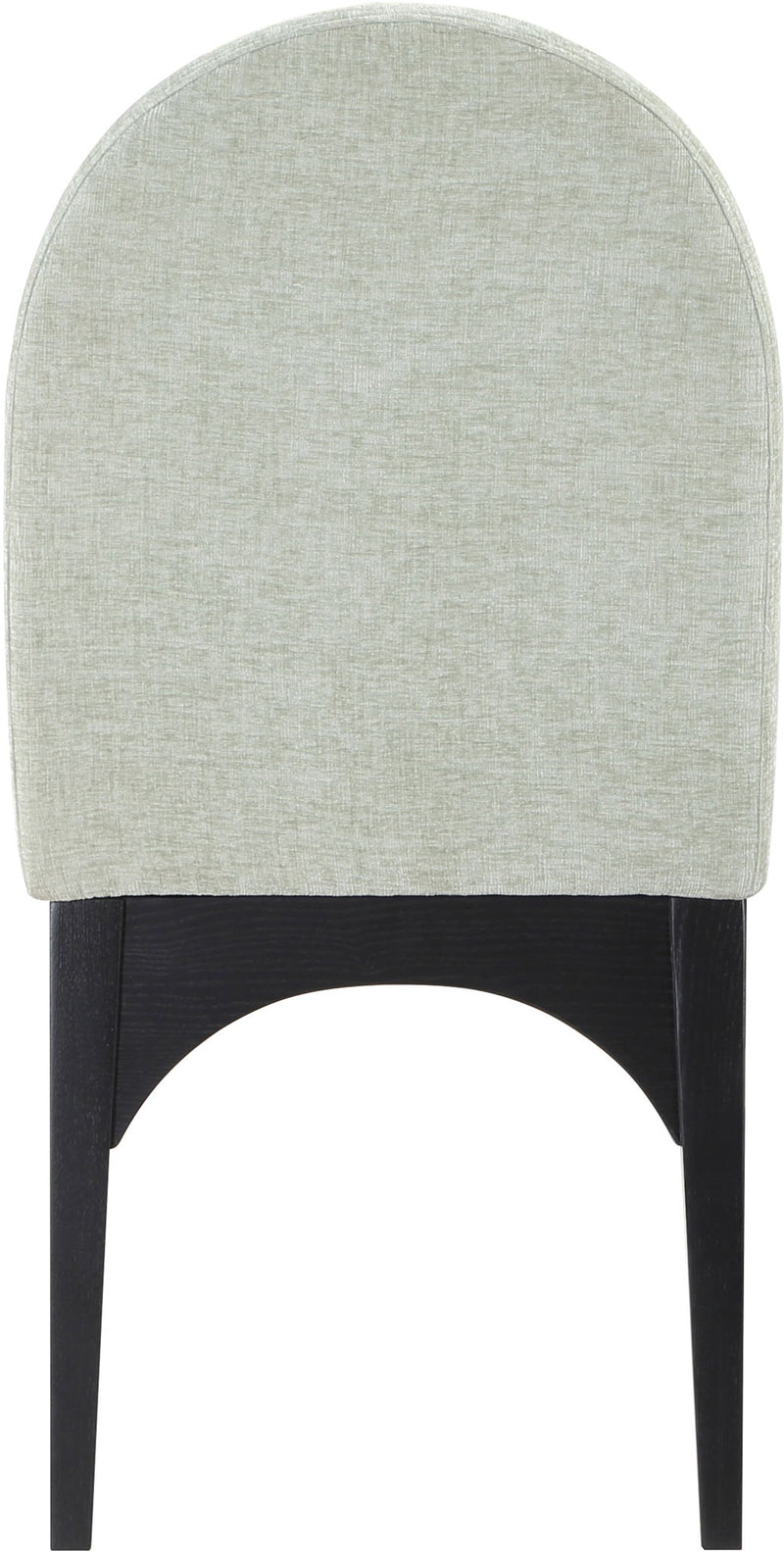 Waldorf - Chenille Dining Side Chair With Black Legs