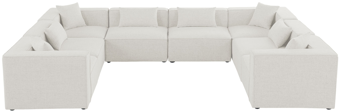 Cube - Modular Sectional 8 Piece - Cream