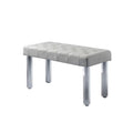 Bagley - Bench - Linen & Clear Acrylic