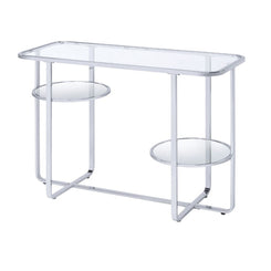 Hollo - Sofa Table - Chrome & Glass