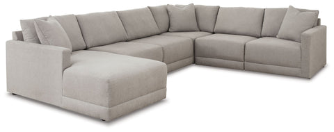 Dark Gray / 6 Pc. Left-Arm Facing Corner Chaise Sectional