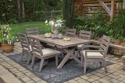 Dark Brown / 7 Pc. Table, 6 Chairs