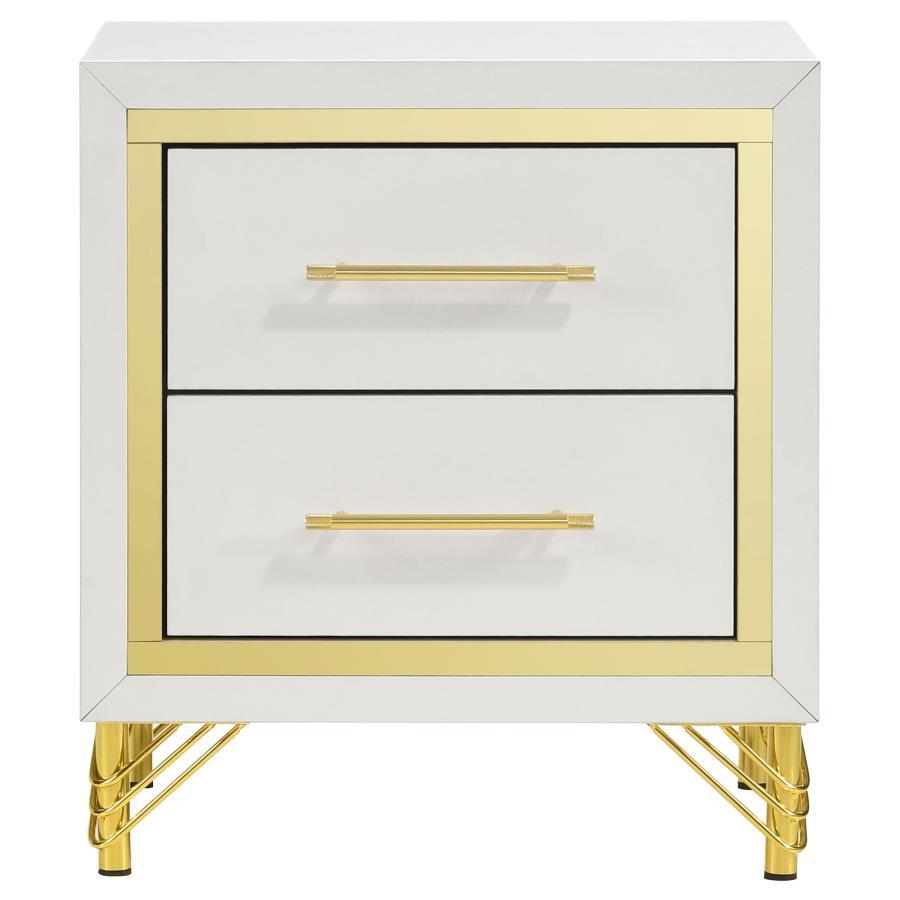 Lucia - 2-Drawer Nightstand - White