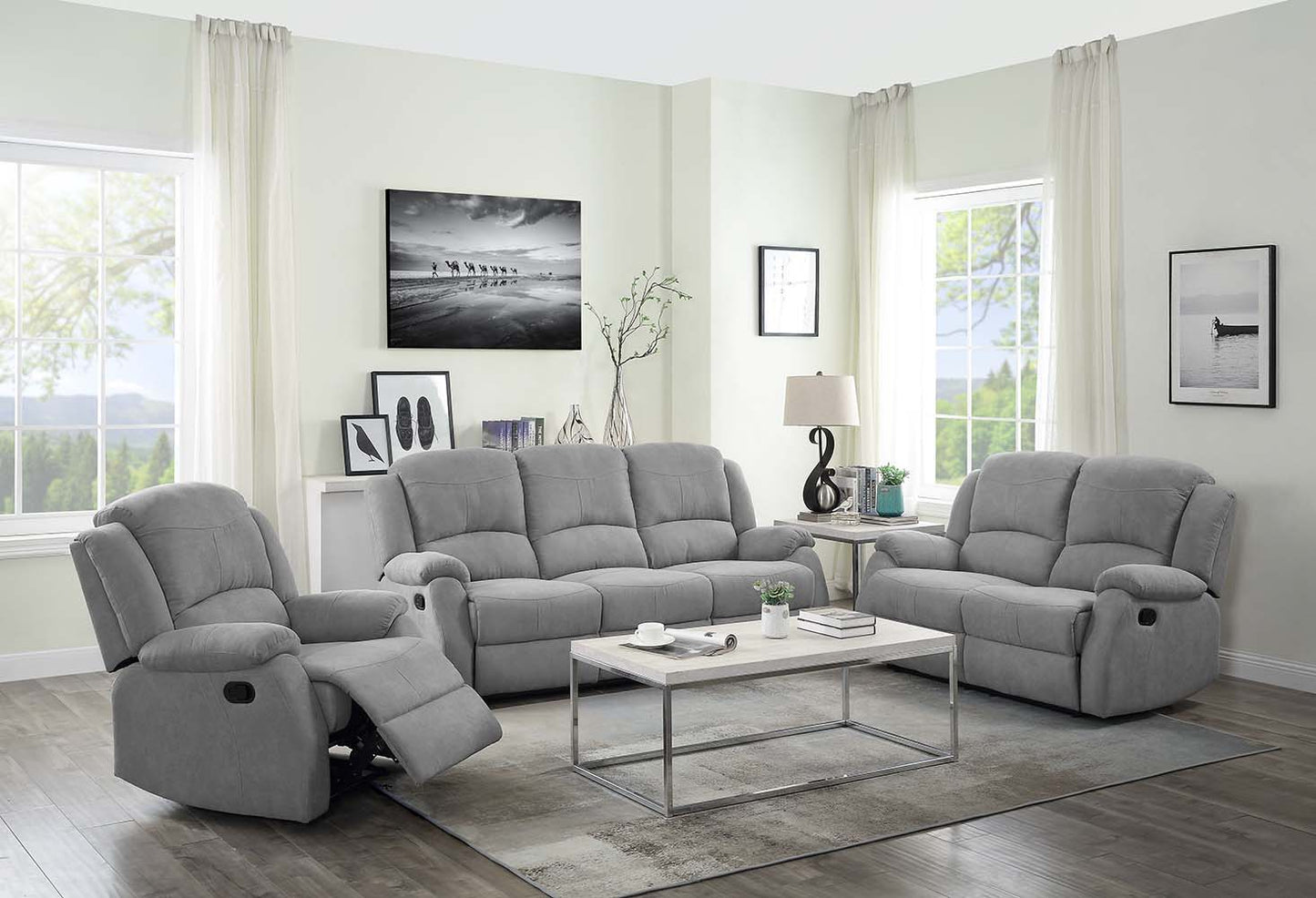 Zorina - Sofa - Gray Fabric