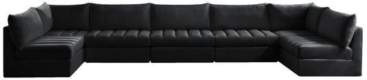 Jacob - Modular Sectional 7 Piece - Black