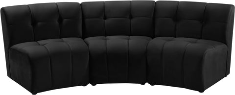 Black / 3 Pc. Sectional