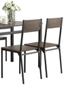 Lana - 5 Piece Rectangular Dining Set - Dark Brown And Black