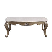 Elozzol - Accent Table - Marble & Antique Bronze Finish - 20"