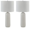Clarkland - Ceramic Table Lamp (Set of 2) - White
