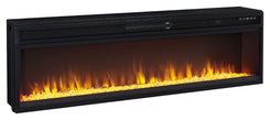 Entertainment - Black - Wide Fireplace Insert